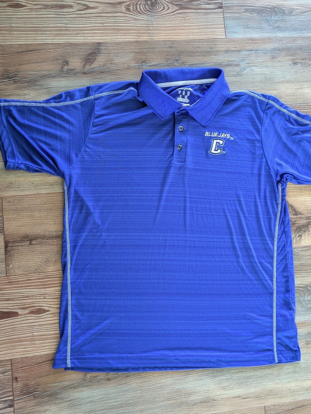 CHAMPION Creighton University Bluejays Embroidered Short Sleeve Polo Shirt XL